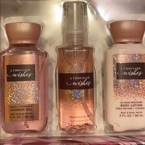 Bath & body works a thousand wishes set